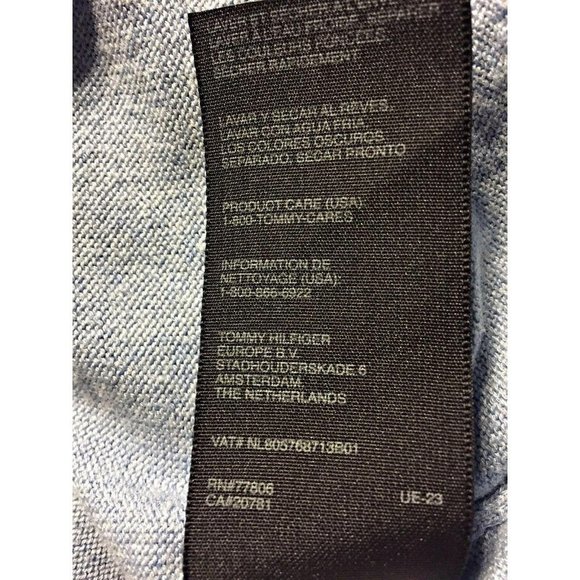 Tommy Hilfiger Mens Sweater Size XXL Crew Neck Blue Cotton Blend Long Sleeves - Picture 6 of 8